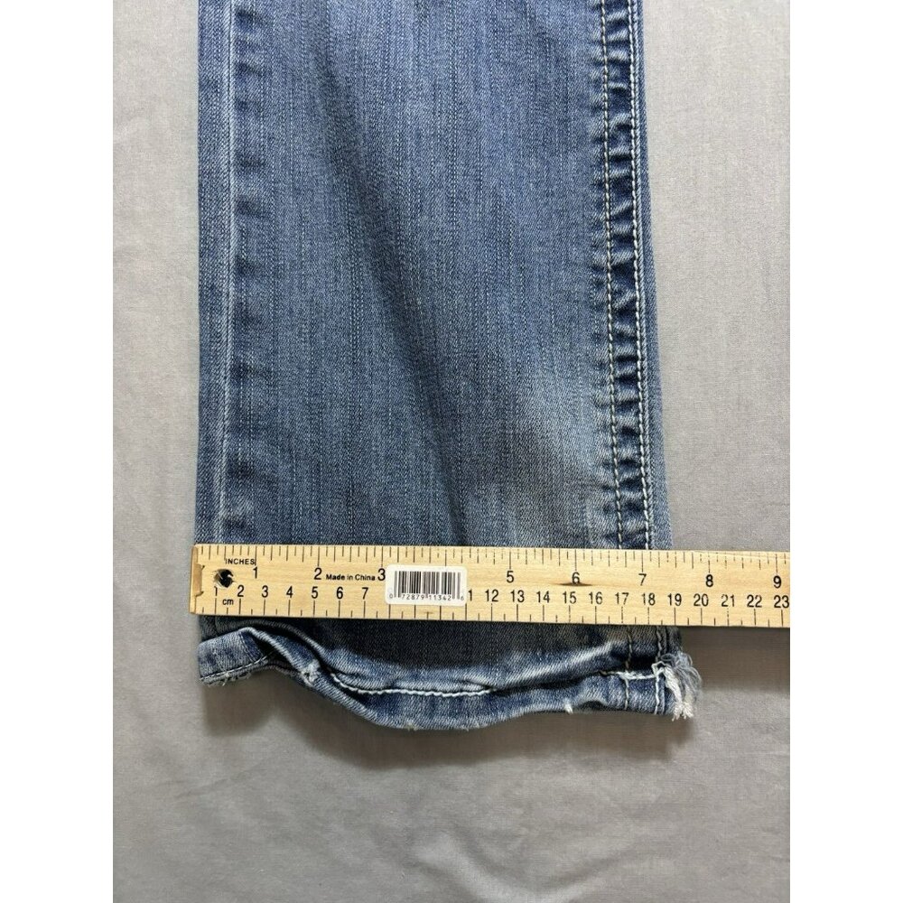 BKE Buckle Black Jeans Fit No 9 Men’s 29x31 Meas. Denim Grunge Straight Western - Picture 3 of 10